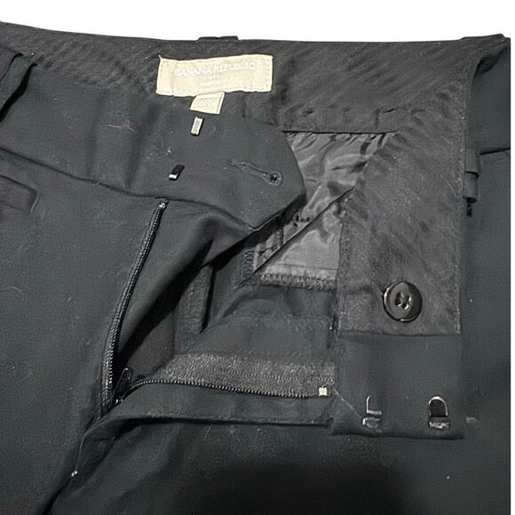 Banana Republic Martin Fit Black Bootcut Dress Pants Women’s Size 6R Minimalist - Picture 5 of 7
